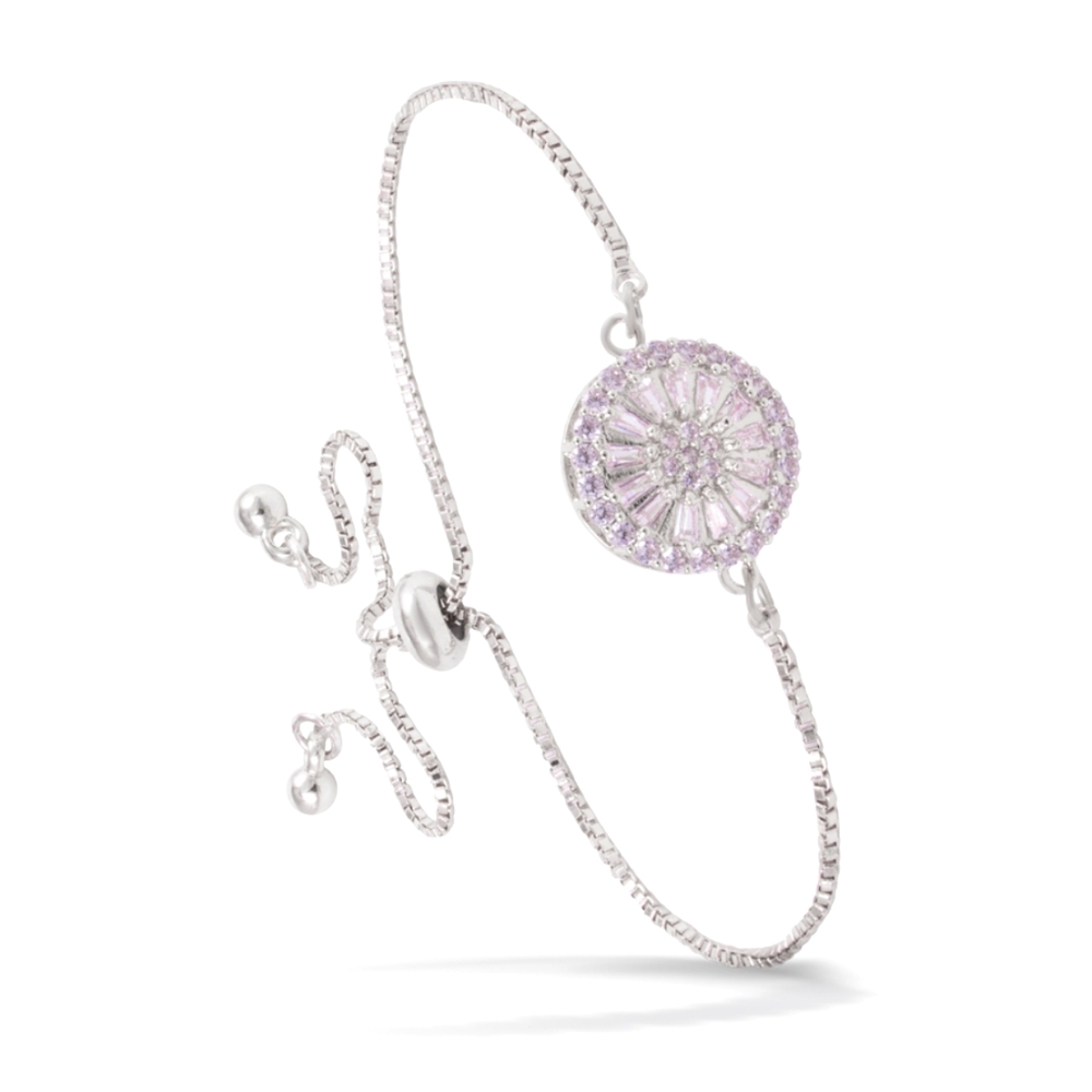 Cubic Zirconium Bolo Bracelet by Amanda Blu